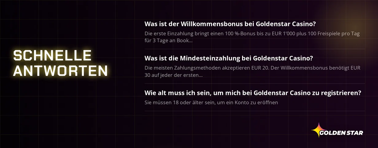 Überblicke drei Spielerfragen.