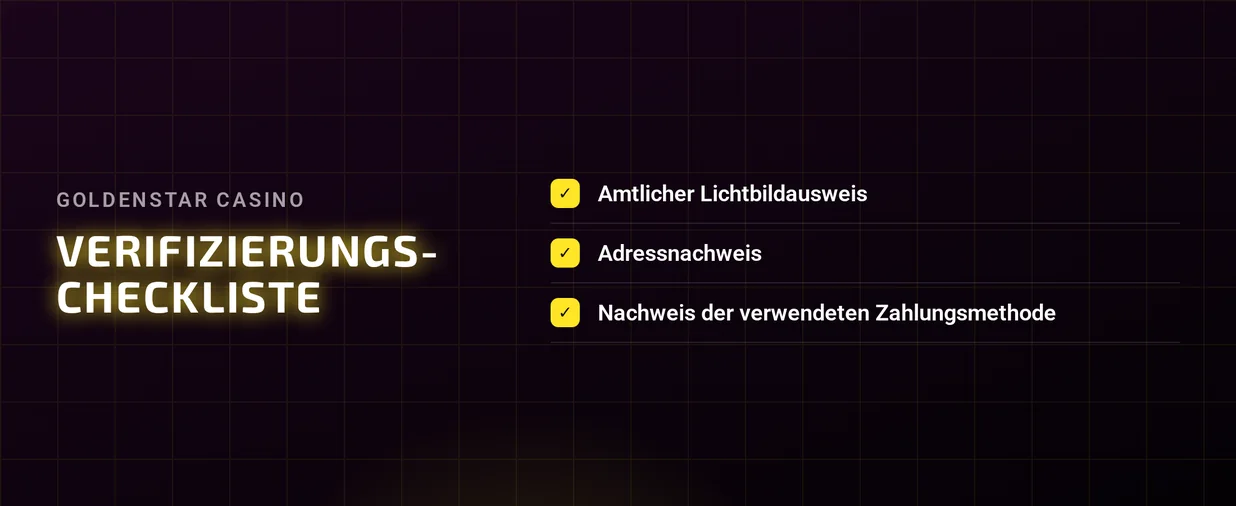 Verifizierungsdokumente einreichen